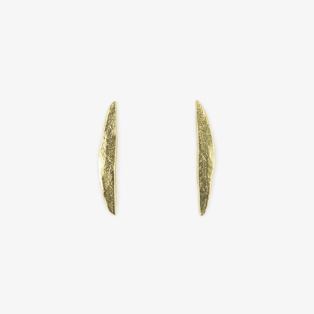 18k Yellow Gold Tail Studs | Magpie Jewellery