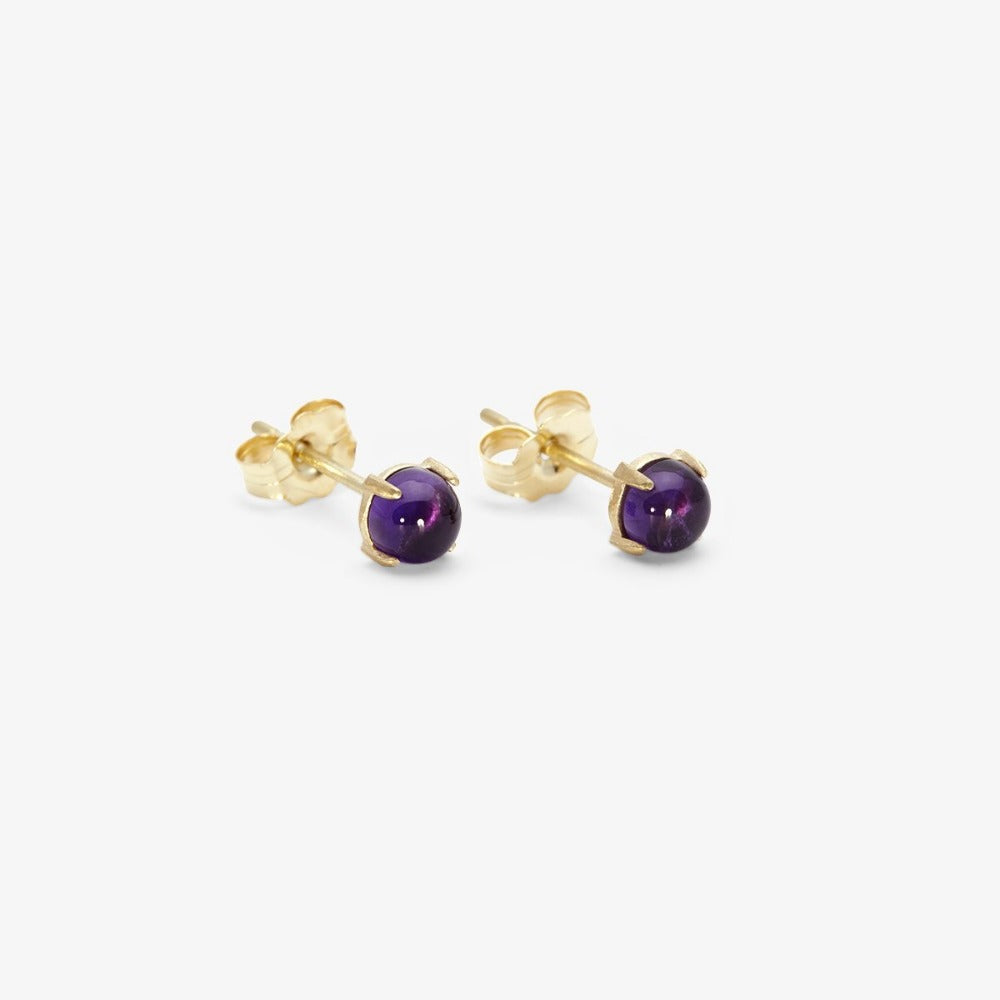 14K Gemstone Wisp Studs - Magpie Jewellery