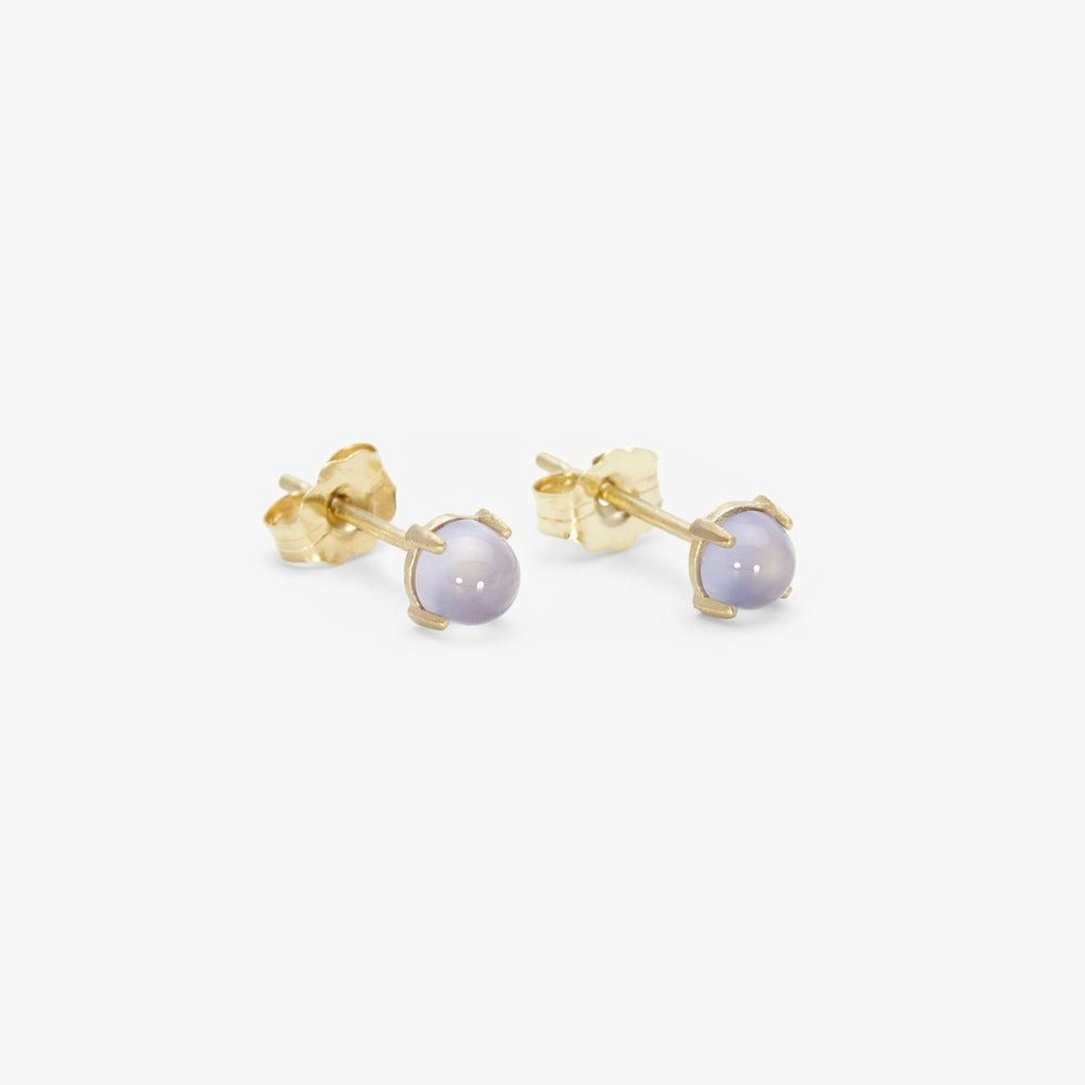 14K Gemstone Wisp Studs - Magpie Jewellery