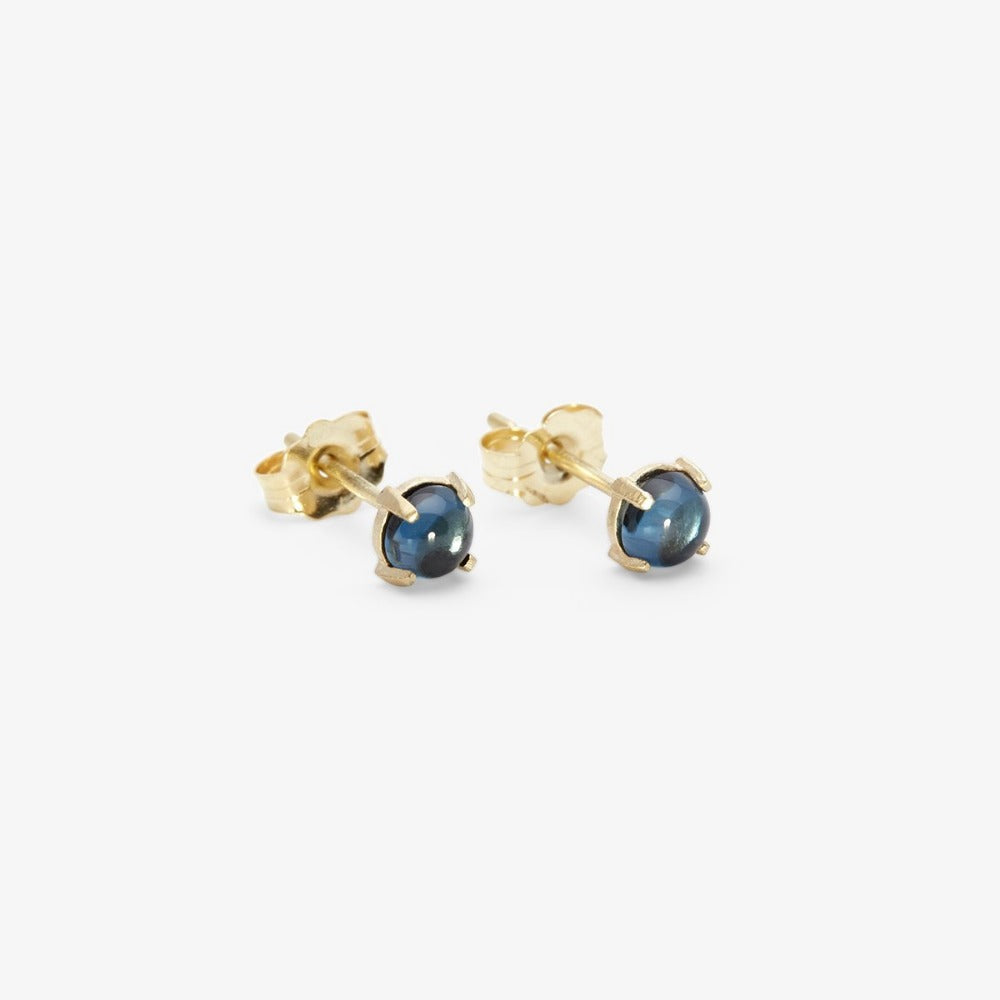 14K Gemstone Wisp Studs - Magpie Jewellery