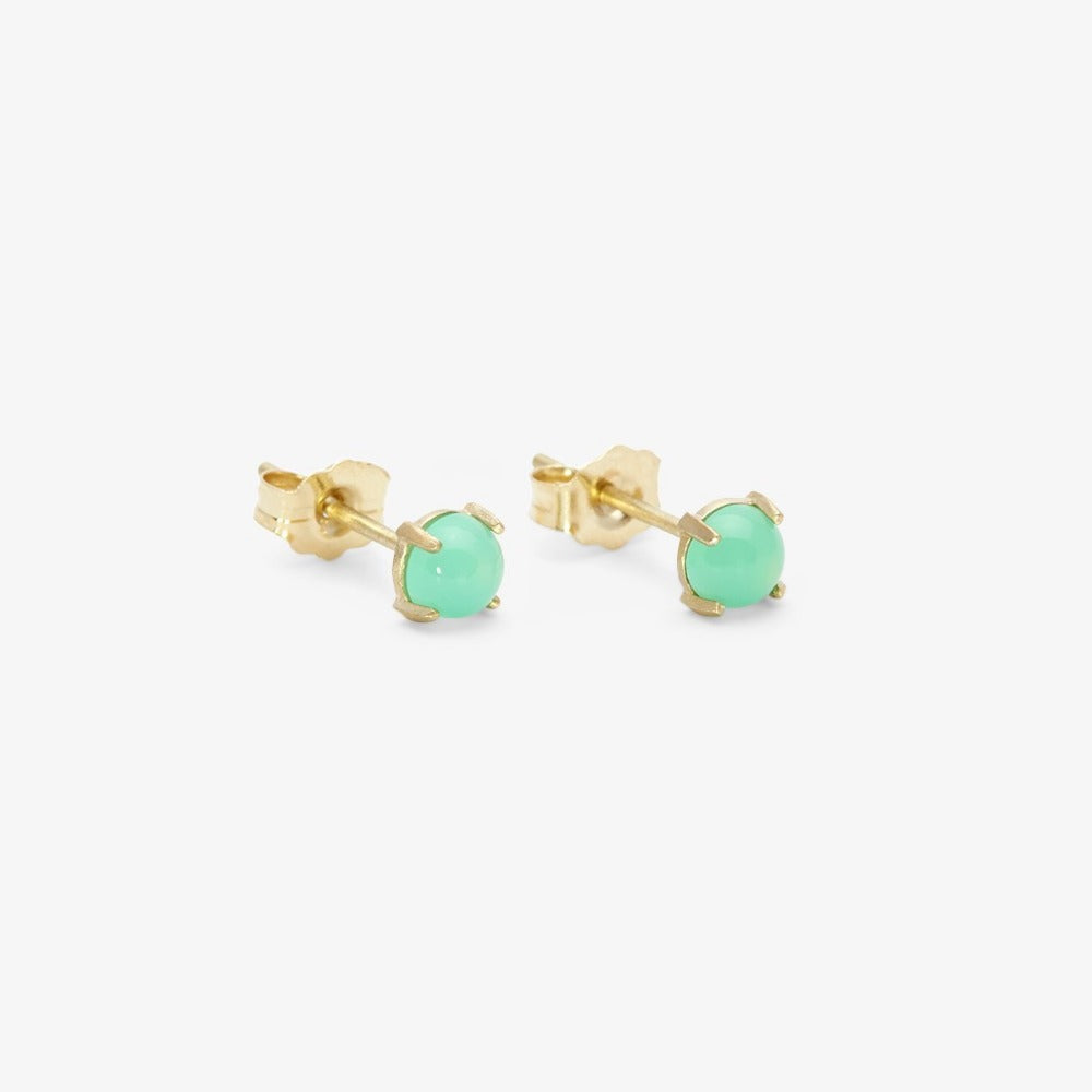 14K Gemstone Wisp Studs - Magpie Jewellery