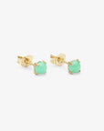 14K Gemstone Wisp Studs - Magpie Jewellery