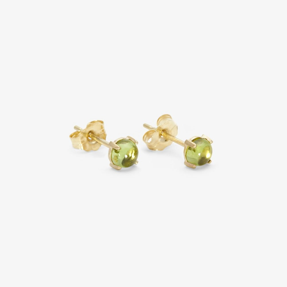 14K Gemstone Wisp Studs - Magpie Jewellery