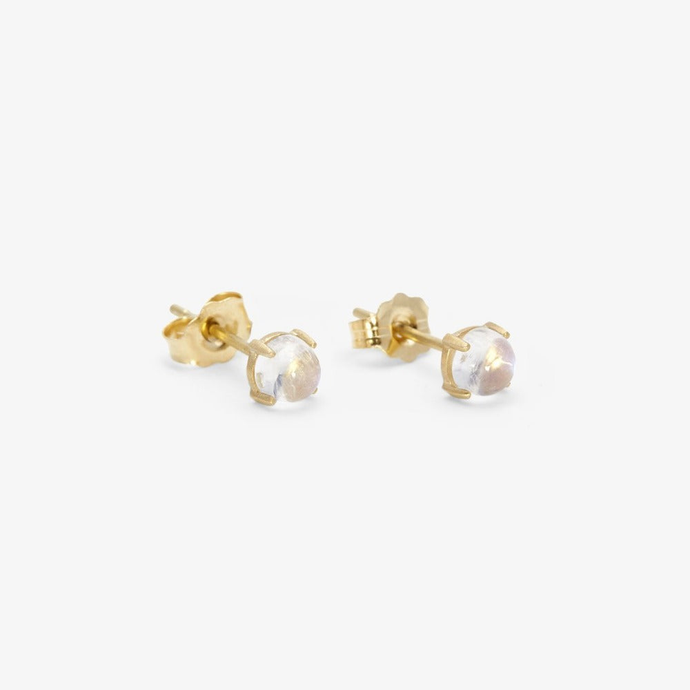 14K Gemstone Wisp Studs - Magpie Jewellery