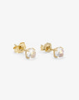 14K Gemstone Wisp Studs - Magpie Jewellery