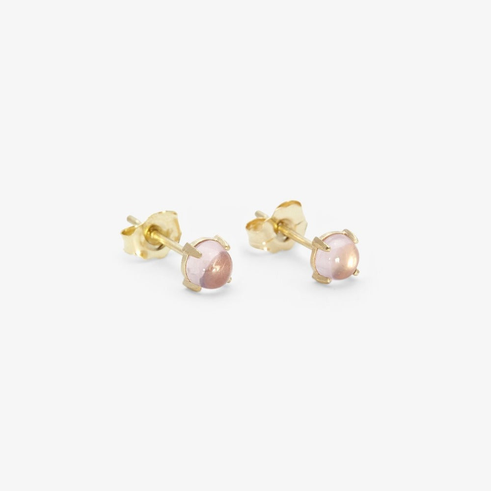 14K Gemstone Wisp Studs - Magpie Jewellery