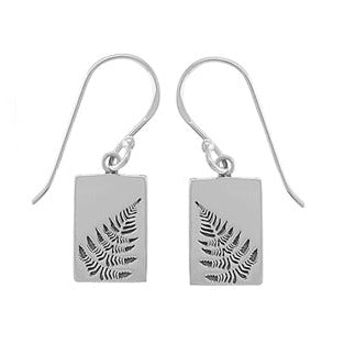 Fern Leaf Drop Earrings - Magpie Jewellery