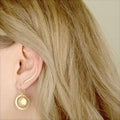 Open Hammered Double Disc Earrings | Magpie Jewellery