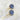 Cage Cap Gemstone Ball Earrings - Kyanite
