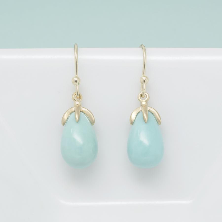 Teardrop Turquoise Earrings | Magpie Jewellery