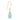 Teardrop Gemstone Drop Earrings - Turquoise