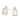 Diamond Duo Earrings - Moonstone