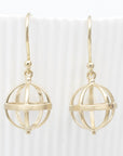 Medium Cage Earring no gemstone WG | Magpie Jewellery