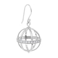 Large Pave Cage Earring WG Full Pave | Magpie Jewellery