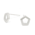 Pentagonal Stud Earring - Magpie Jewellery