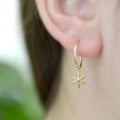 Sleeper Hoop Earring w/ Mini Star | Magpie Jewellery