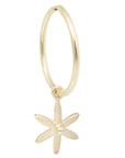 Sleeper Hoop Earring w/ Mini Star | Magpie Jewellery