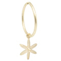 Sleeper Hoop Earring w/ Mini Star | Magpie Jewellery