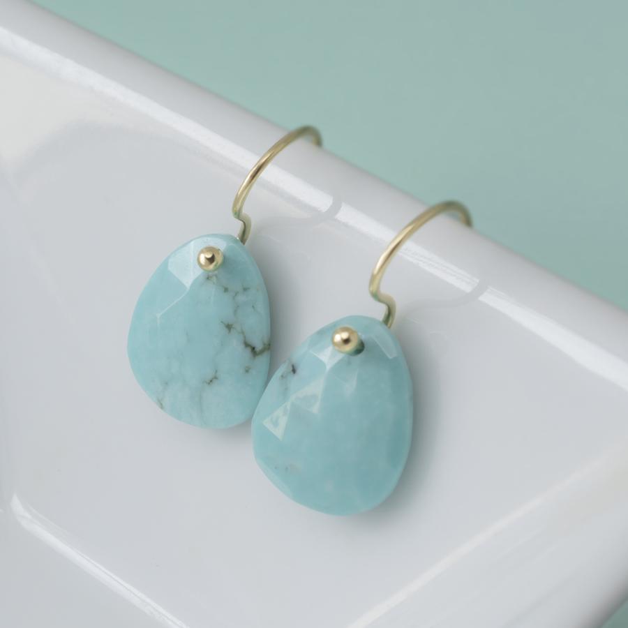 Turquoise Drop Earrings | Magpie Jewellery