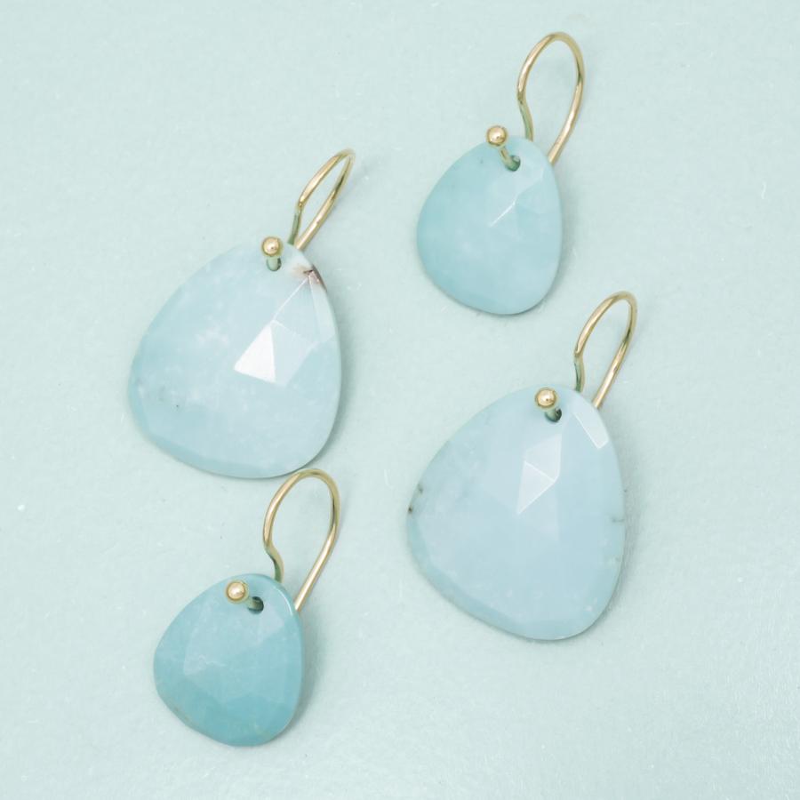 Trillium Drop Earrings - Turquoise YG | Magpie Jewellery