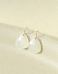 Trillium Drop Earrings - Moonstone YG | Magpie Jewellery