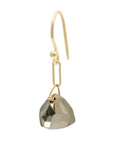 Gemstone Paper Clip Drop Earrings - Magpie Jewellery