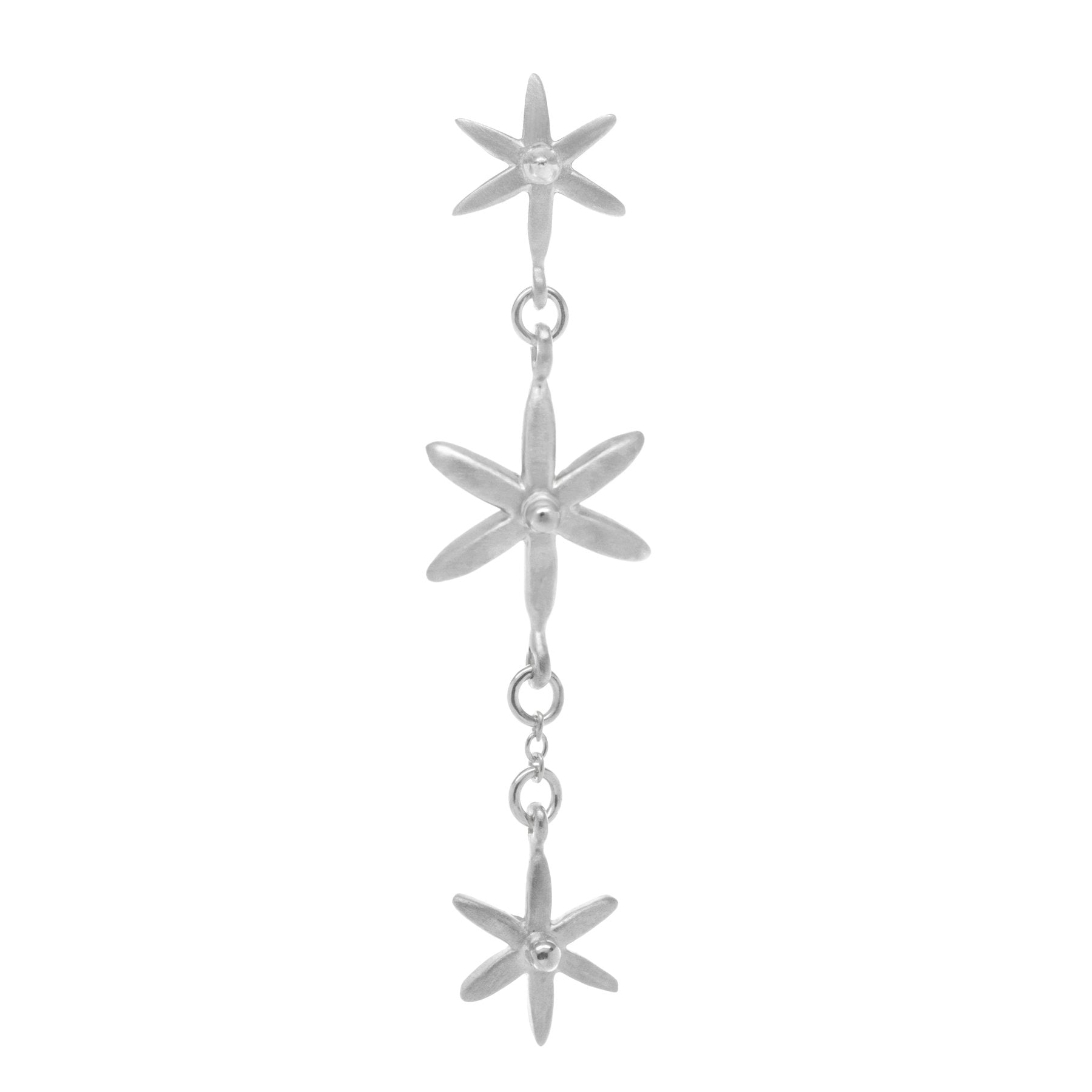 3 Star Dangle Earrings - Magpie Jewellery