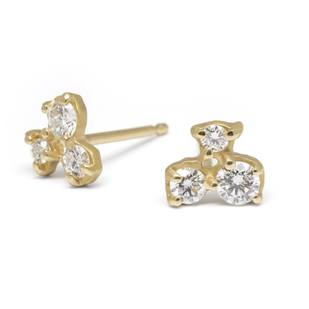 Cluster Trio Stud Earrings - Magpie Jewellery