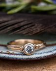 Diamond Coastal Droplet Engagement Ring - Magpie Jewellery