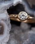 Diamond Coastal Droplet Engagement Ring - Magpie Jewellery