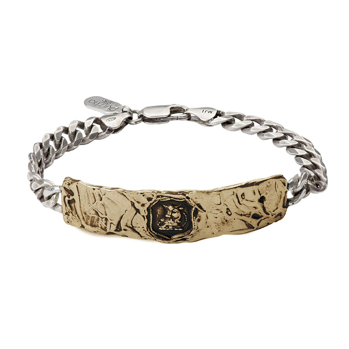 Fatherhood Wide ID Bracelet Bronze | Magpie Jewellery