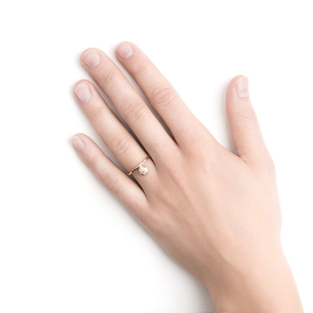 Single Ankh Diamond Ring | Magpie Jewellery