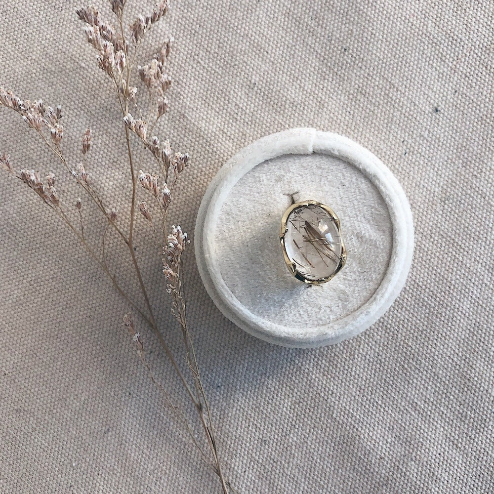 Rutilated Quartz Ring | Magpie Jewellery