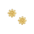 A pair of cheerful daisies casted in 14-karat solid gold Stud Earrings
