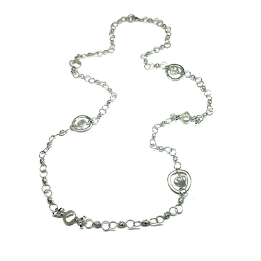 Gravelle Loop with Keshi Pearls Necklace - Magpie Jewellery