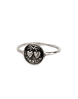 Hearts Mini Talisman Ring - Magpie Jewellery