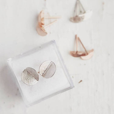 "Eucalyptus" Mini Studs - Yellow Gold-Fill