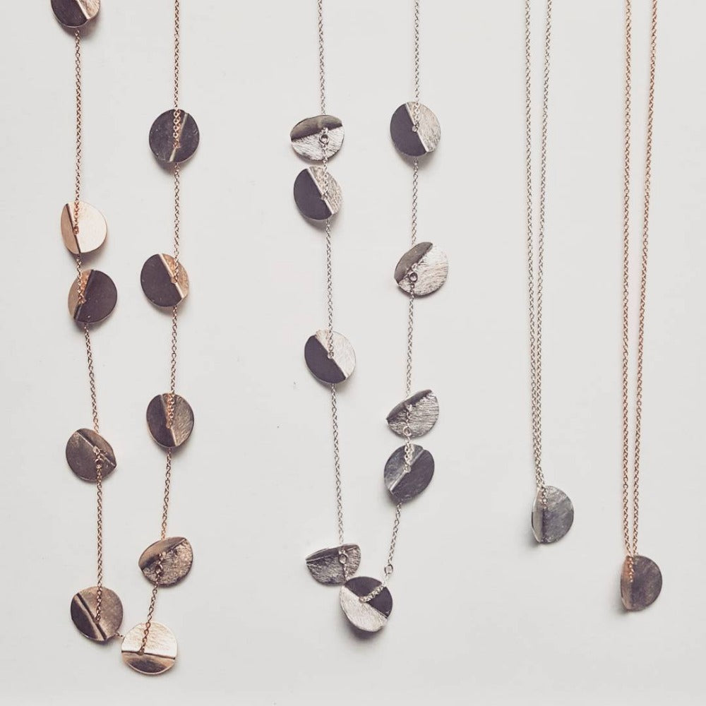 "Eucalyptus" Long Chain Necklace - Magpie Jewellery