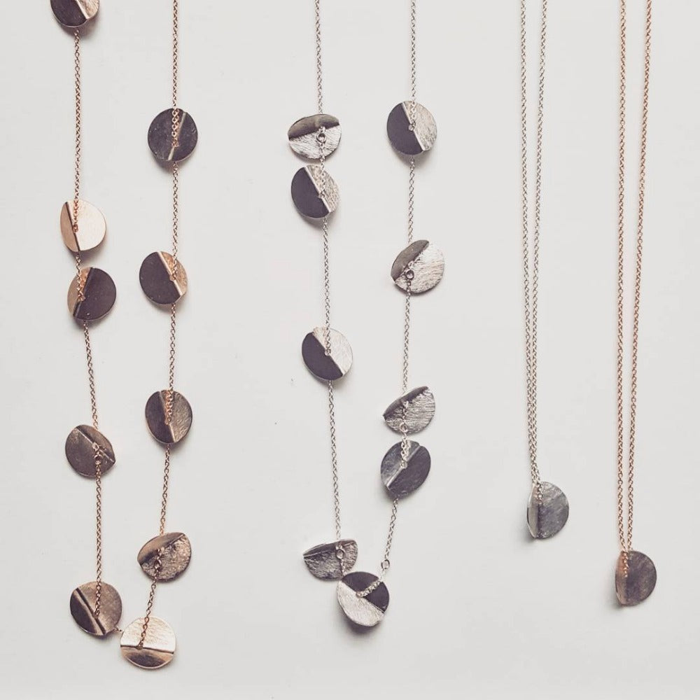 &quot;Eucalyptus&quot; Long Chain Necklace - Magpie Jewellery