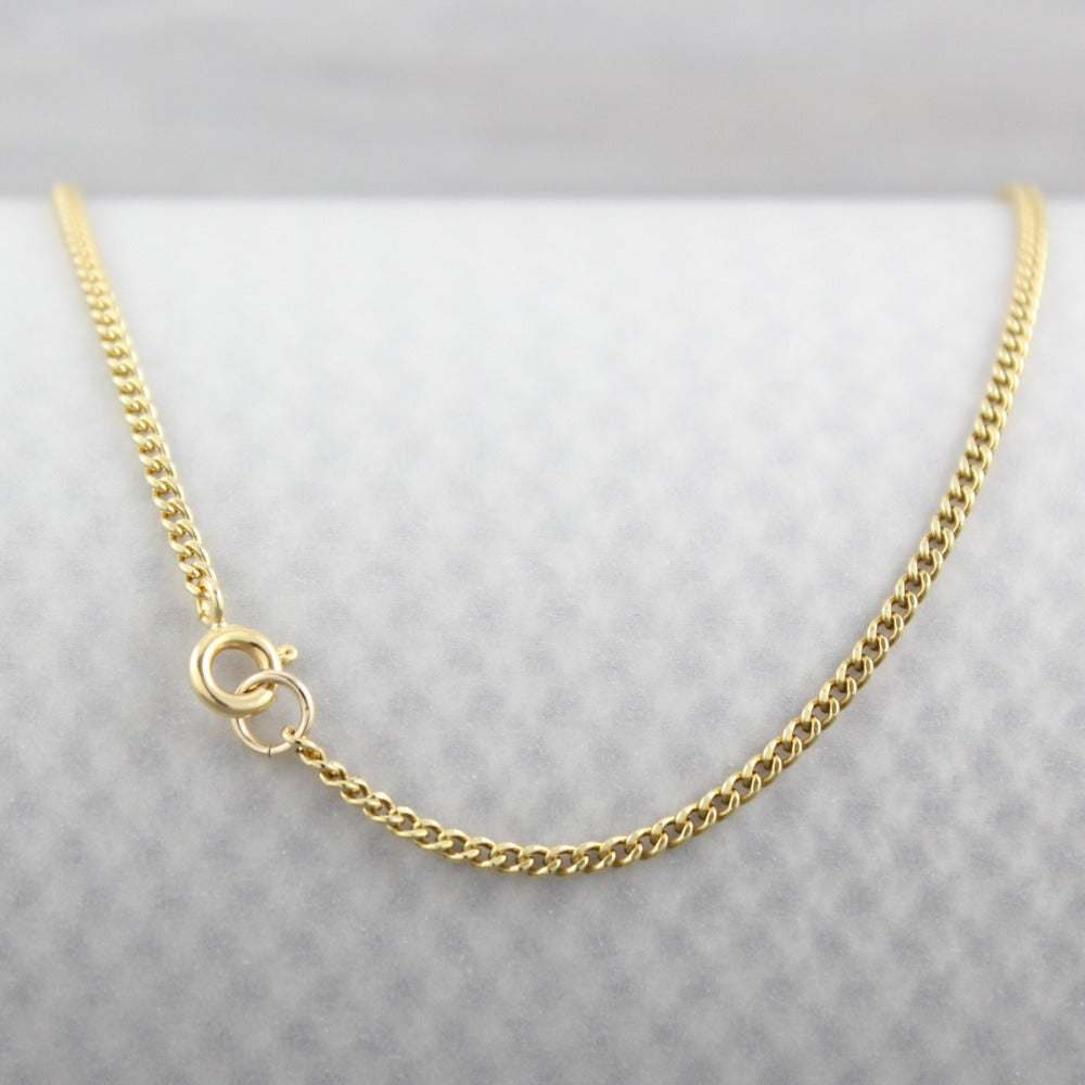 Curb Chain | Magpie Jewellery | Yellow Gold | Spring Clasp