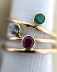 14k Adorn Precious Gemstone Ring - Magpie Jewellery