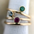 14k Adorn Precious Gemstone Ring - Magpie Jewellery