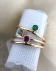 14k Adorn Precious Gemstone Ring - Magpie Jewellery