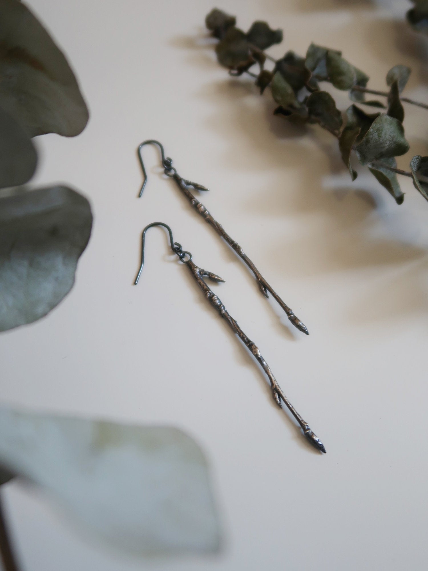 Dangling Branch Earrings - Magpie Jewellery