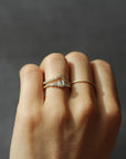 Icy Square Certified Canadian .48ct Diamond Engagement 18k Ring | Magpie Jewellery