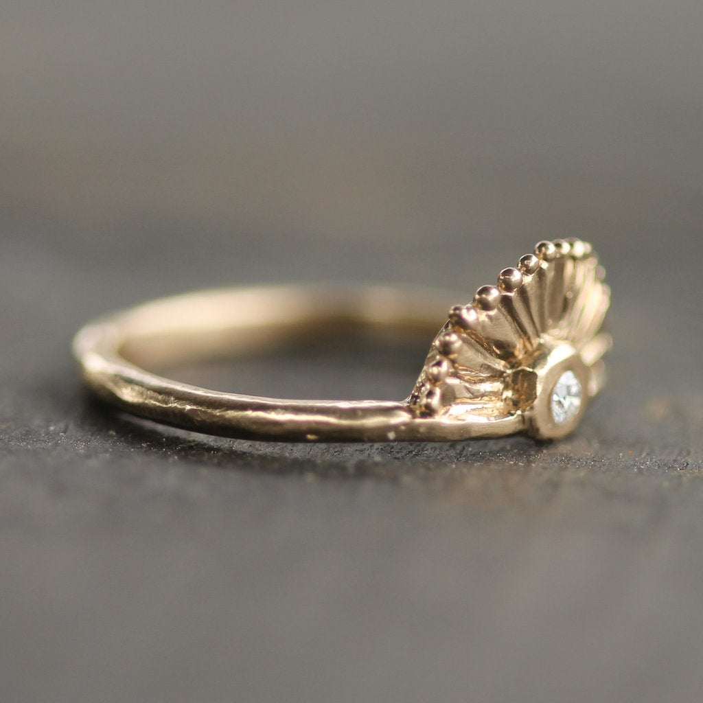 Little Sunrise Diamond Ring - Magpie Jewellery