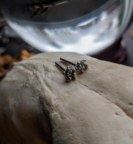 Tiny Succulent Studs - Magpie Jewellery