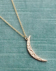 14ky Gold Crescent Moon Necklace - Magpie Jewellery