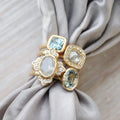 Rustic Canadian Diamond Cushion - Magpie Jewellery