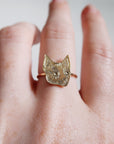 Tiny Cat Ring - Magpie Jewellery